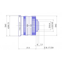 1/2 inch 3.5mm F1.6 Manual Iris Lens